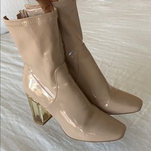 Lucite booties